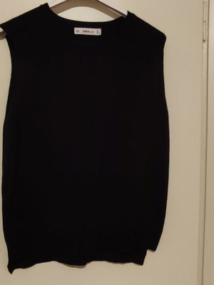 Καζάκα Γιλέκο μαύρο Zara μέγεθος M/L