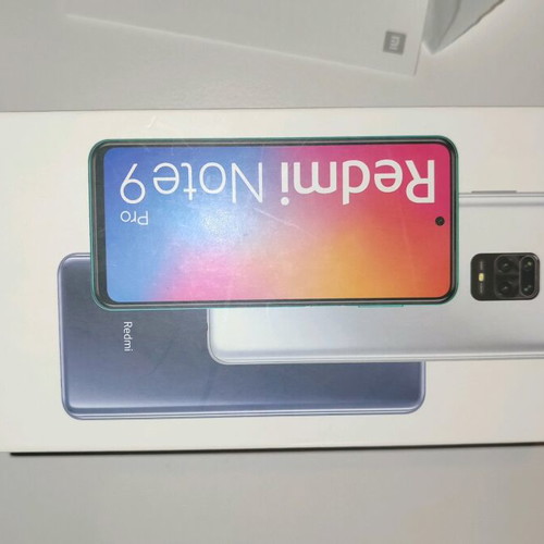 Xiaomi Redmi Note 9 Pro box used with user guide and warranty card