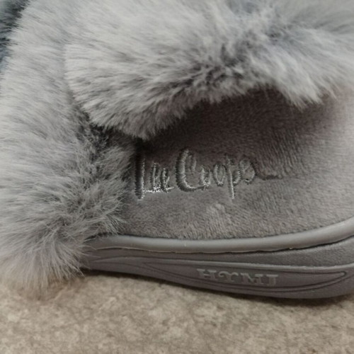 Lee Cooper children's slippers new, grey winter house shoes