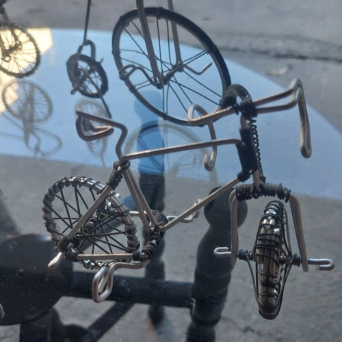 Metal bicycles set like new, home decor