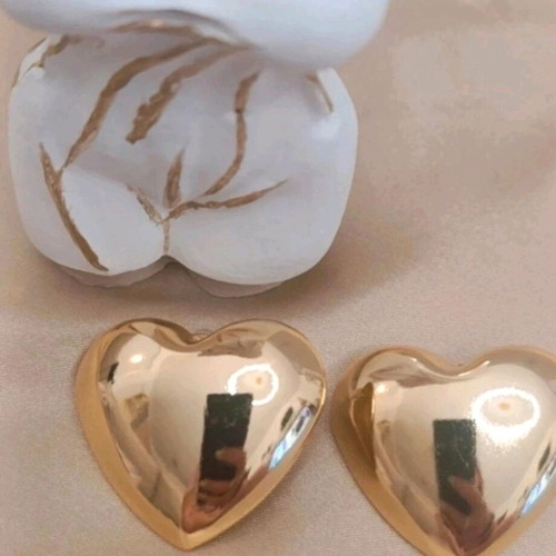 Gold Heart Earrings new