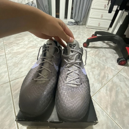 Nike Kobe 6 EYBL basketball shoes, size 47.5, black and grey