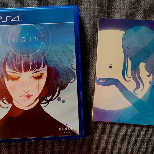 Gris PS4 game used, Limited Run #313 with manual and collectible cards