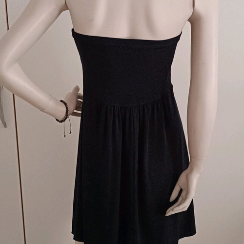 Active Girl evening mini strapless dress like new, black with gold details