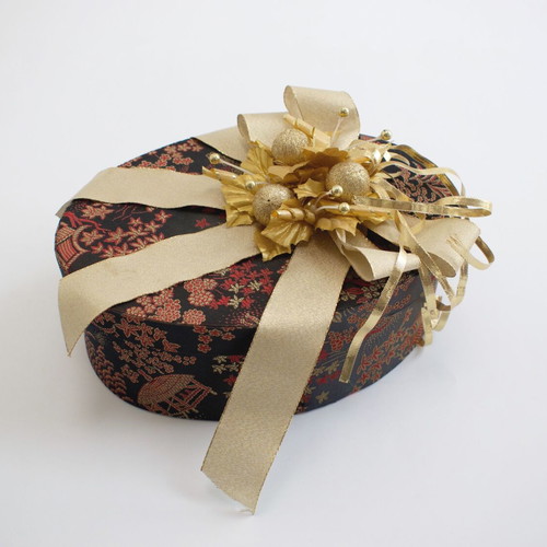 Silk fabric luxury box like new for gift or storage