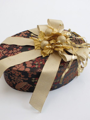 Silk fabric luxury box like new for gift or storage