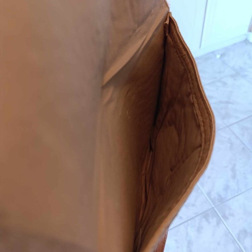 Straw shoulder bag new with brown detachable strap