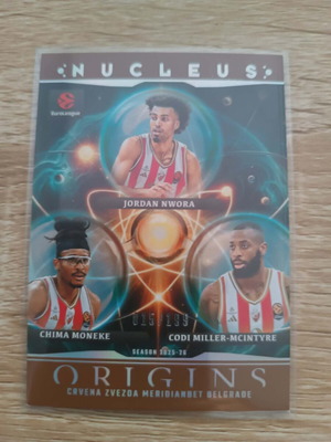 Crvena Zvezda Nucleus Origins Euroleague sticker 2025-26 Panini