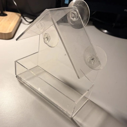 Decorative Bird Feeder House used with suction cups