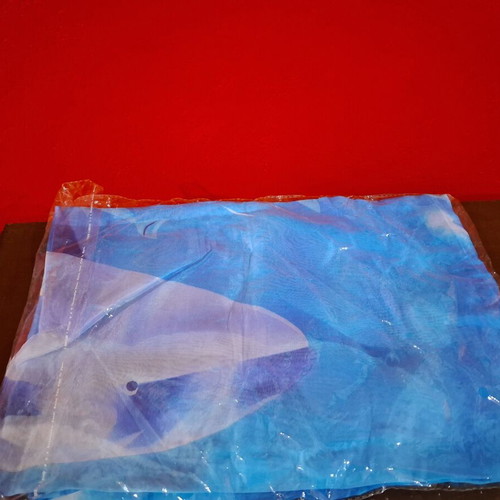 Pareo beach scarf new, blue chiffon