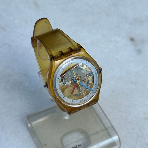 Swatch Jelly Fish GK100 1985 watch used, working, needs repair