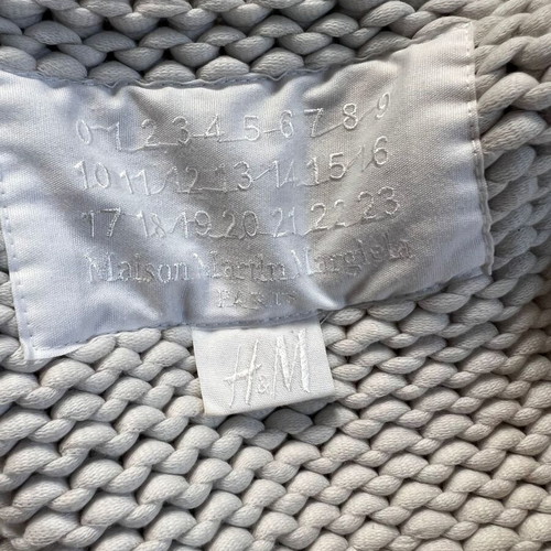Maison Martin Margiela x H&M Gray Cardigan XS Like New
