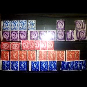 ΜΙΣΗ ΤΙΜΗ Βρετανία ασφραγιστα γραμματόσημα (2)