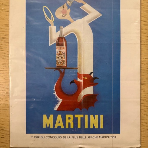 Martini advertisement used, likely reproduction