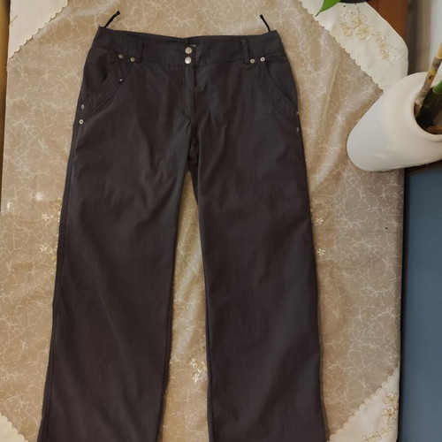 Low-rise pants gray used, size L