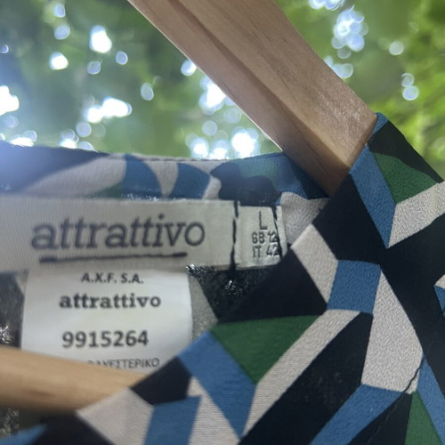 Attrativo Midi Dress Large, like new, colorful, transparent