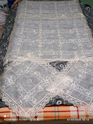 Комплект дантелени покривки като нов, 4 части