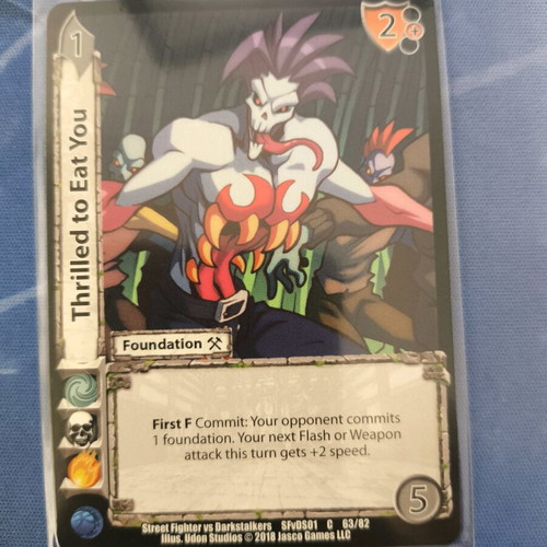 Thrilled to Eat You UFS CCG card new