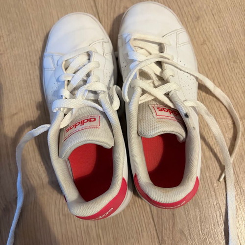 Adidas sneakers size 32 used, white