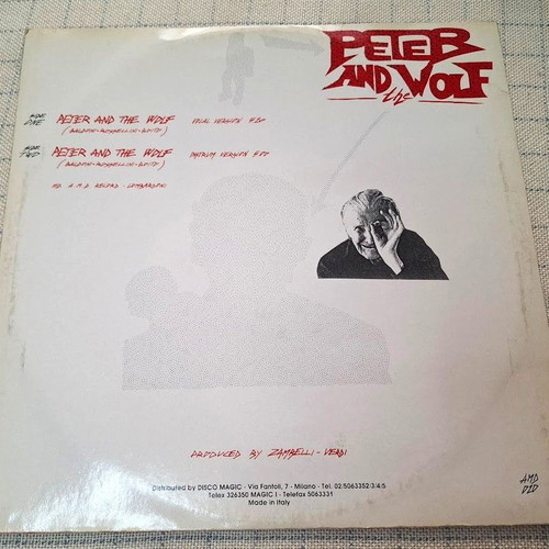 Peter And The Wolf 12' vinyl record used, electronic genre