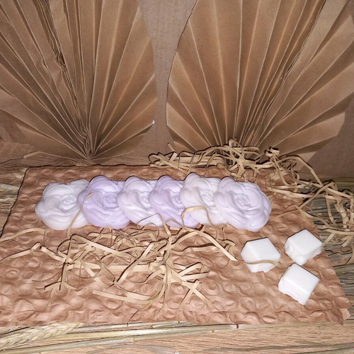 Scented closet flowers set of 6 new, pink shades