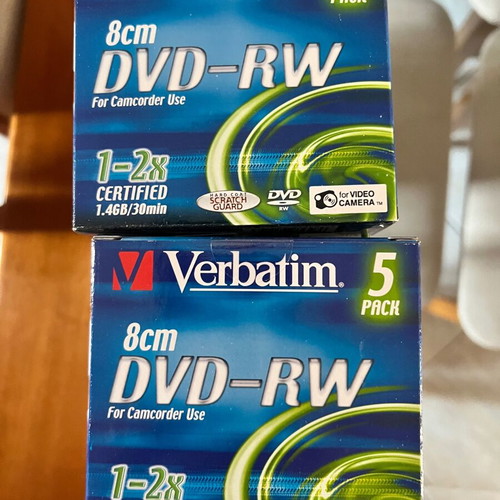 Philips and Verbatim Mini DVD-RW 1.4GB New Pack of 63 Discs