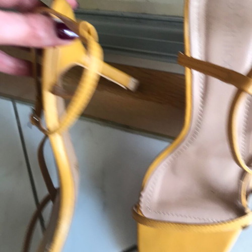 Yellow sandals size 39 like new