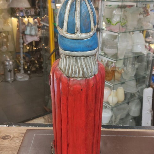 Vintage handmade wooden wine holder like new