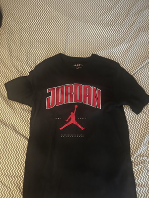 Jordan red logo T-shirt, size M, authentic