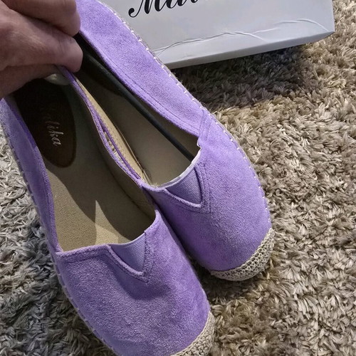 Espadrilles new lilac color with box