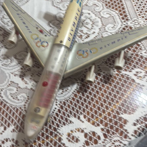 Olympic Boeing 707 model airplane used collectible