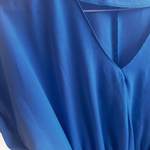 Asymmetric blouse like new, blue, one size