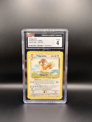 Pokemon Pidgeotto CGC 4 base set καινούργιο