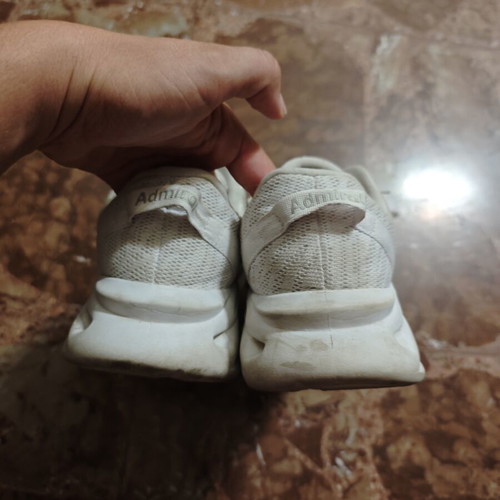 Adidas women's white shoes size 40 used with thick sole