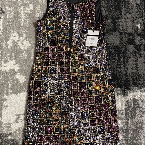 Shine 2gether women's dress new, colorful, size S/M