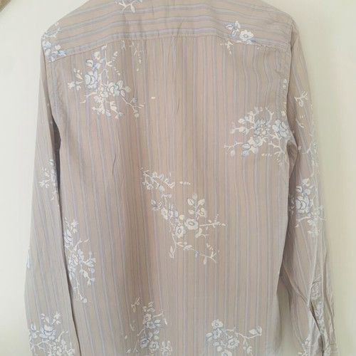 Armani Jeans shirt like new, beige and turquoise, size L