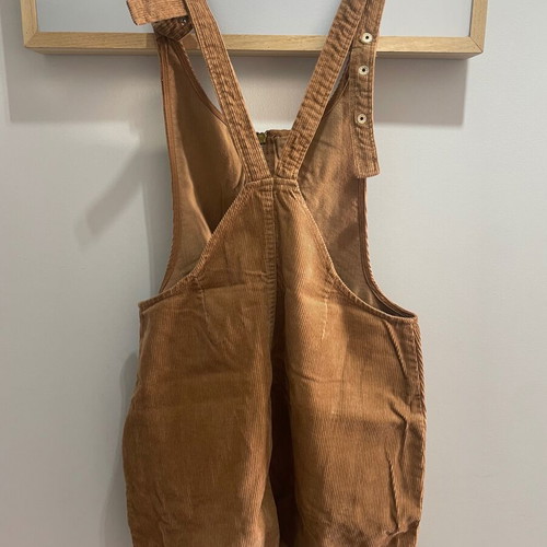 Corduroy salopette Stradivarius size M like new brown