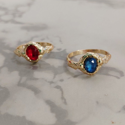 Two vintage women's rings 1960s, aluminum alloy
