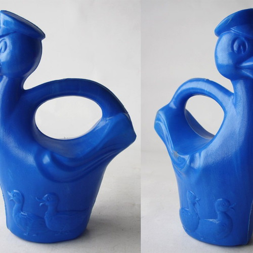 Vintage 70's plastic duckling watering can 28cm new
