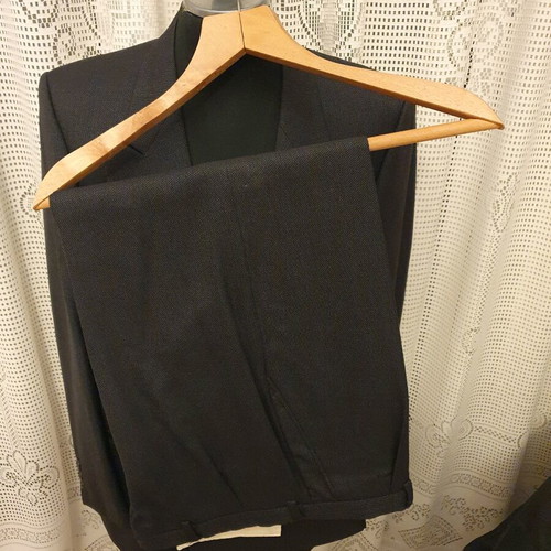Armani Exchange suit like new with velvet texture