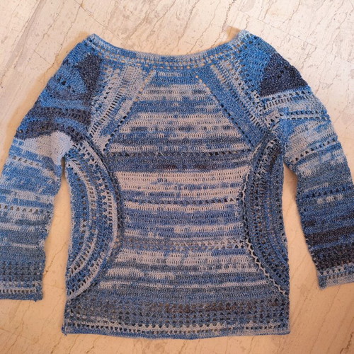 Rag&Bone crochet sweater blue, like new, size XS