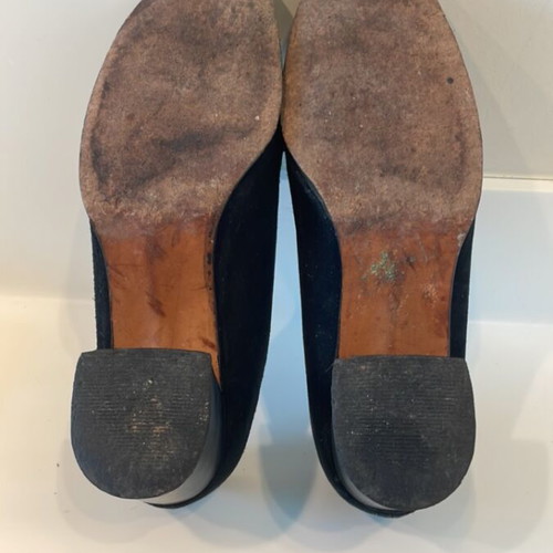 Moschoutis women's suede shoes used, size 39, black