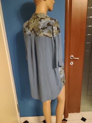 Γυναικείο πουκάμισο σαν καινούργιο, one size, μπλε, 100% βισκόζη