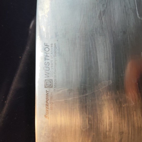 Wüstof cleaver with sharpener set of 2 used
