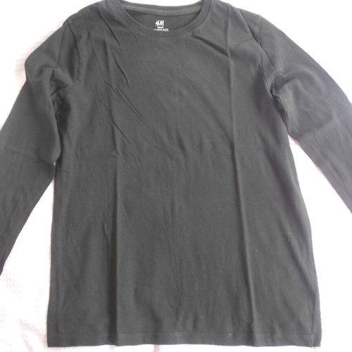 H&M Kids Long Sleeve Shirt Black Like New, For 10-12 Years