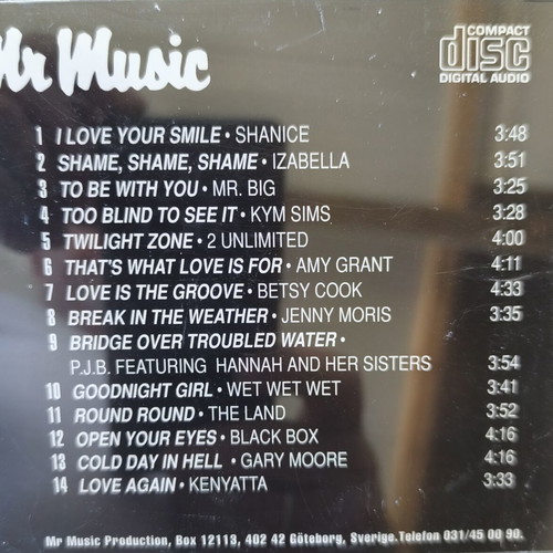 Mr Music Hits 1992 CD συλλογή, 156 τραγούδια, pop dance euro house soft rock