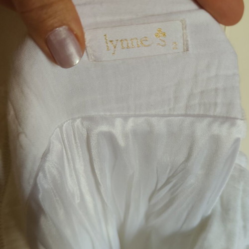 Lynne Maxi Dress white cotton like new, size M