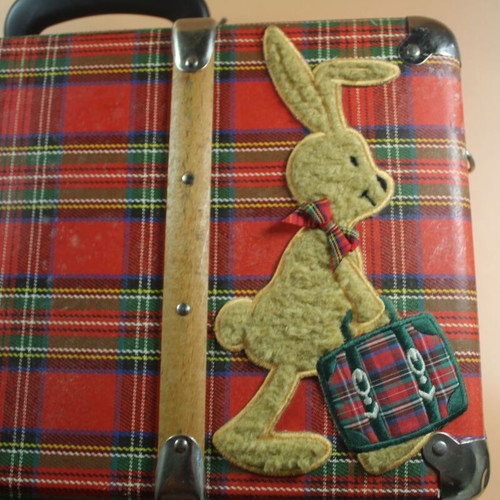 Retro school lunch bag used with lock 38x24 cm