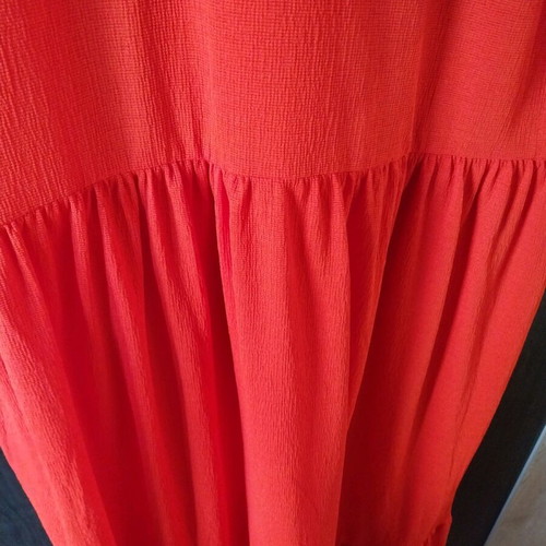 OVS coral dress new with square bust