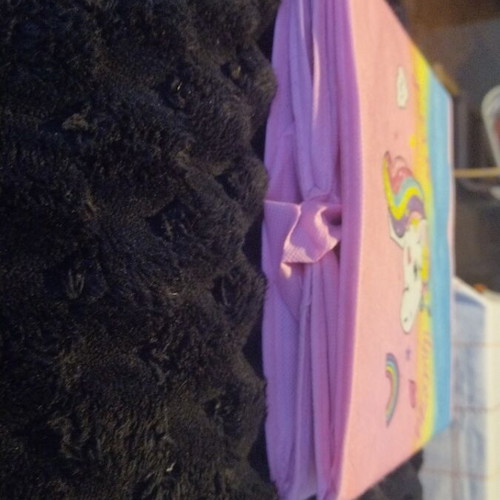 Unicorn foldable storage boxes pack of 3 used 25x25 cm